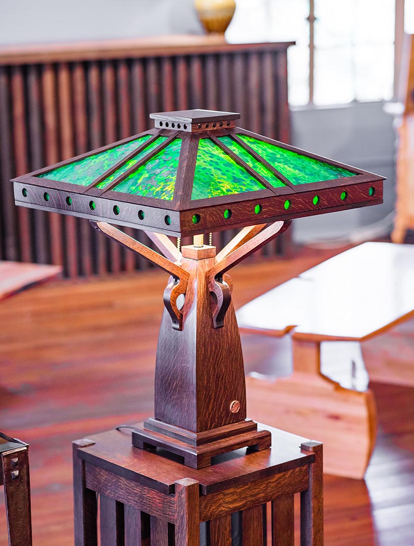 Phillip Daniel Myer handcrafted Peterson Art Lamp.